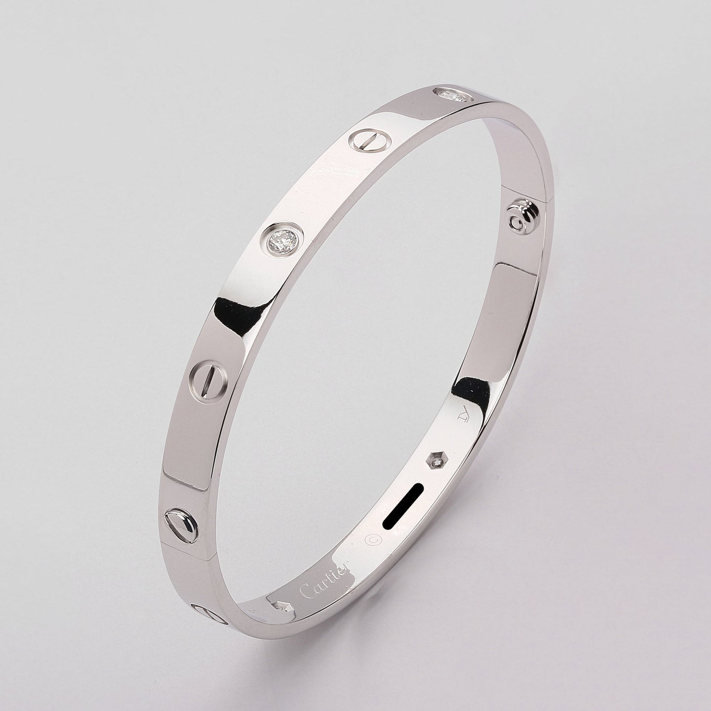 Silver Cartier Handcuff-H7