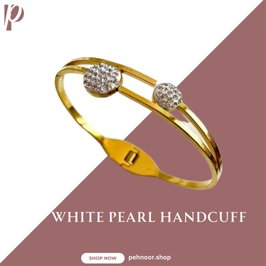 White Pearl Handcuff-H5