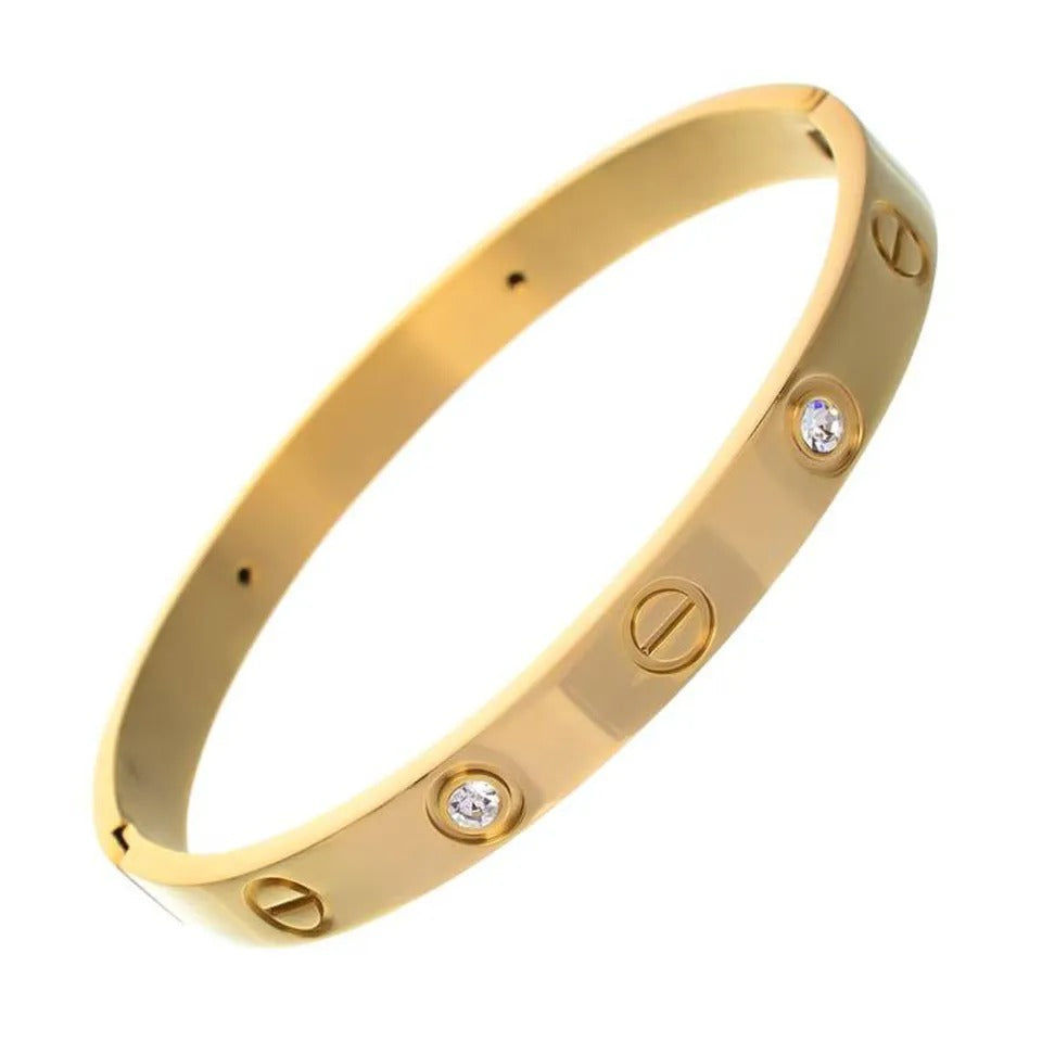 Golden Cartier Handcuff-H6