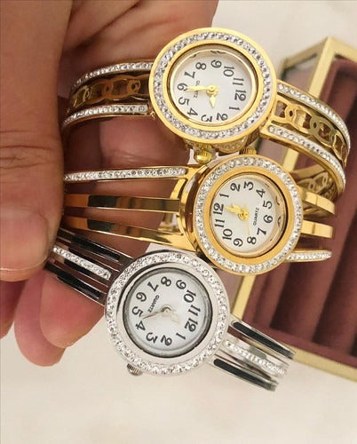 Silver Stainless Steel Watch Bracelet for Girls/Women